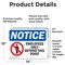 Signmission Employees Only Beyond This Point OSHA Notice Sign, Vinyl Decal, 14in W x 10in L, 2PK OS-2PACK-NS-D-1014-L-15606 - alternate 5